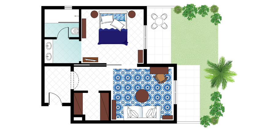 Floorplan-Luxury-Bungalow-Suite-Garden-View